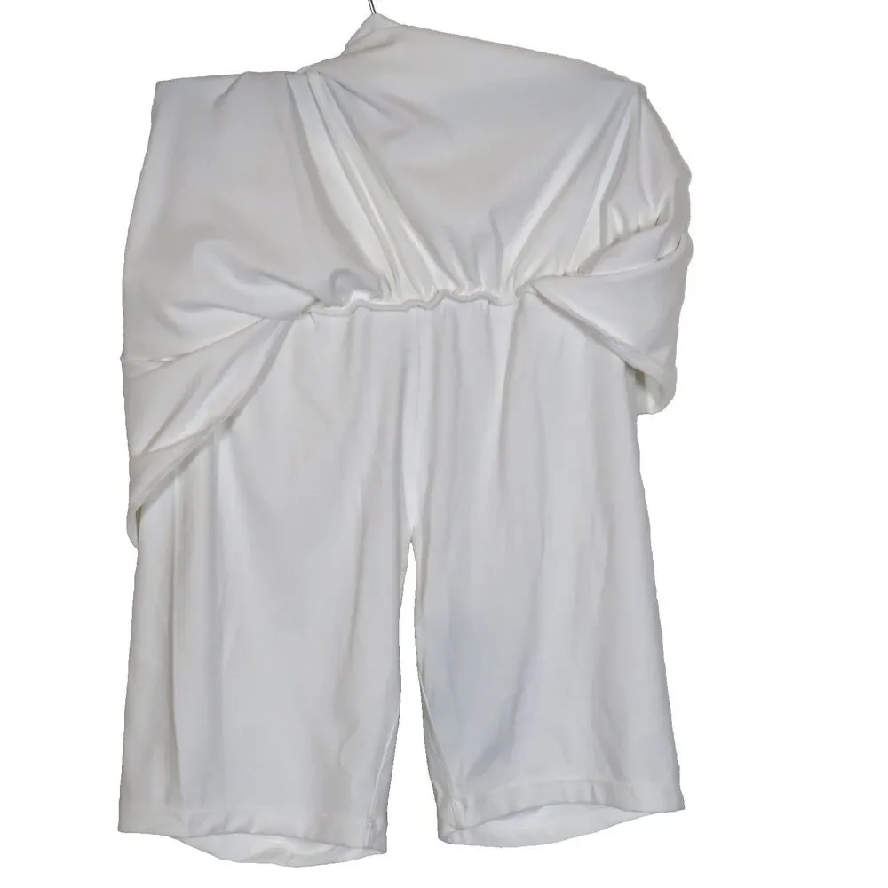 Halara SoftlyZero Airy Super High Waist 2-in-1 Cool Touch 7" Yoga Shorts White M - Picture 6 of 8